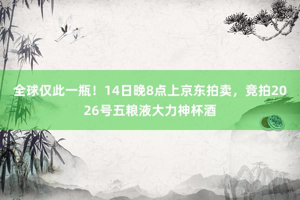 全球仅此一瓶！14日晚8点上京东拍卖，竞拍2026号五粮液大力神杯酒