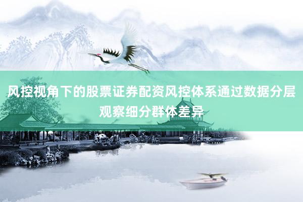 风控视角下的股票证券配资风控体系通过数据分层观察细分群体差异