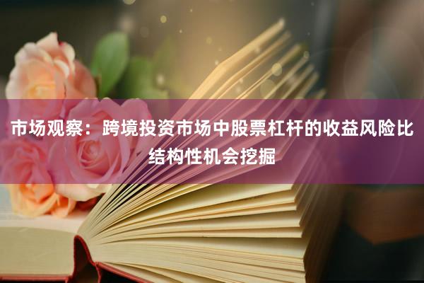 市场观察：跨境投资市场中股票杠杆的收益风险比结构性机会挖掘
